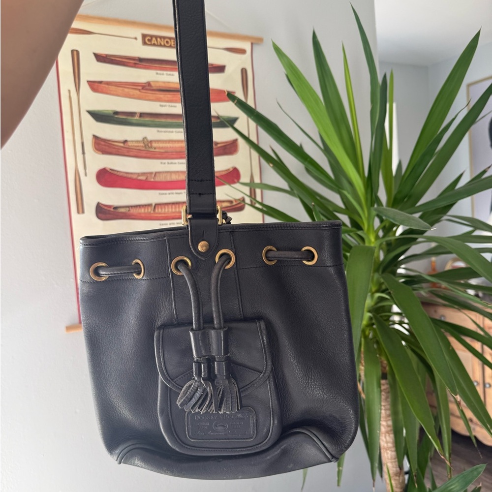 Dooney & Bourke Black Leather Shoulder Bag